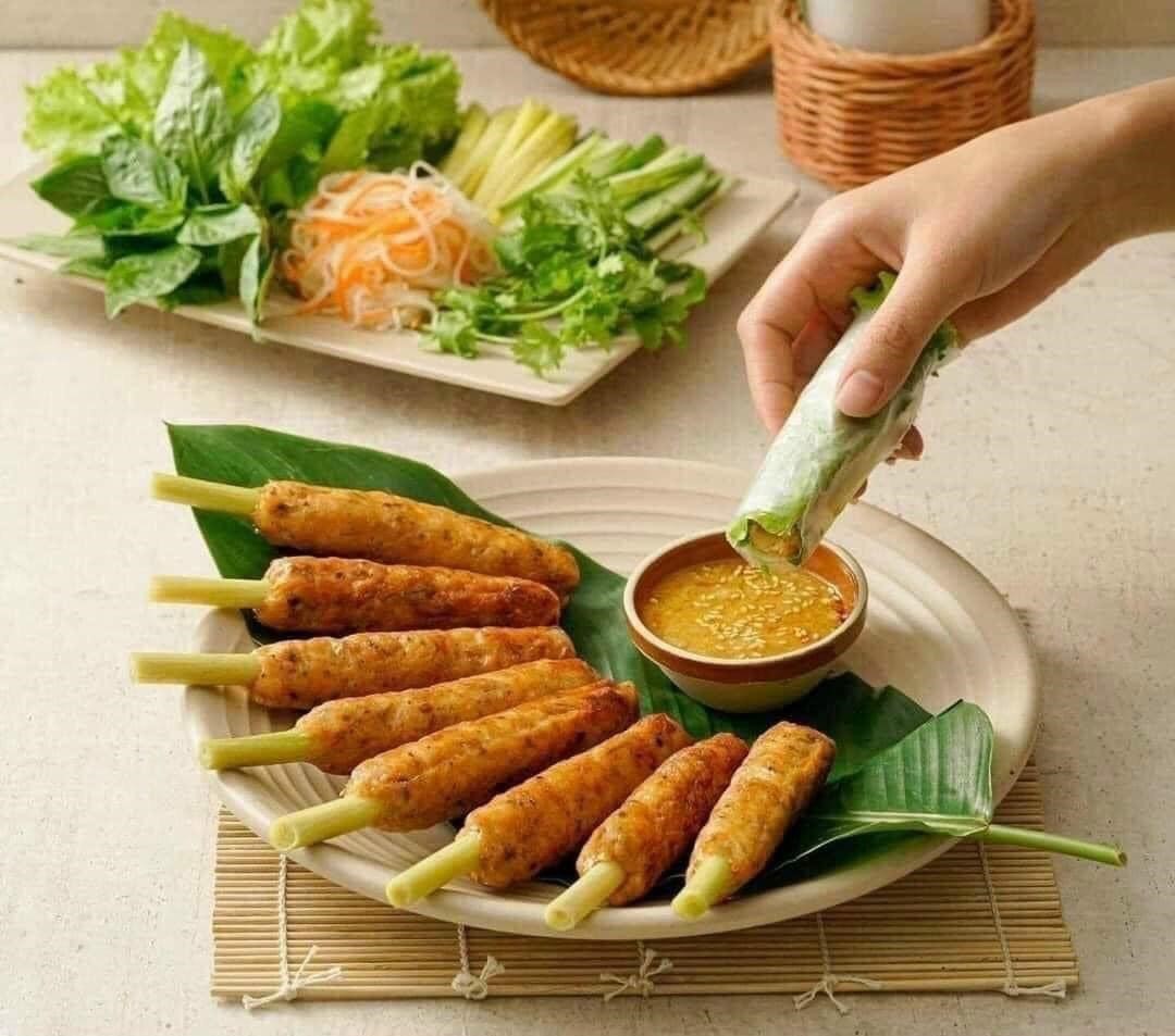 Nem ốc cuộn sả